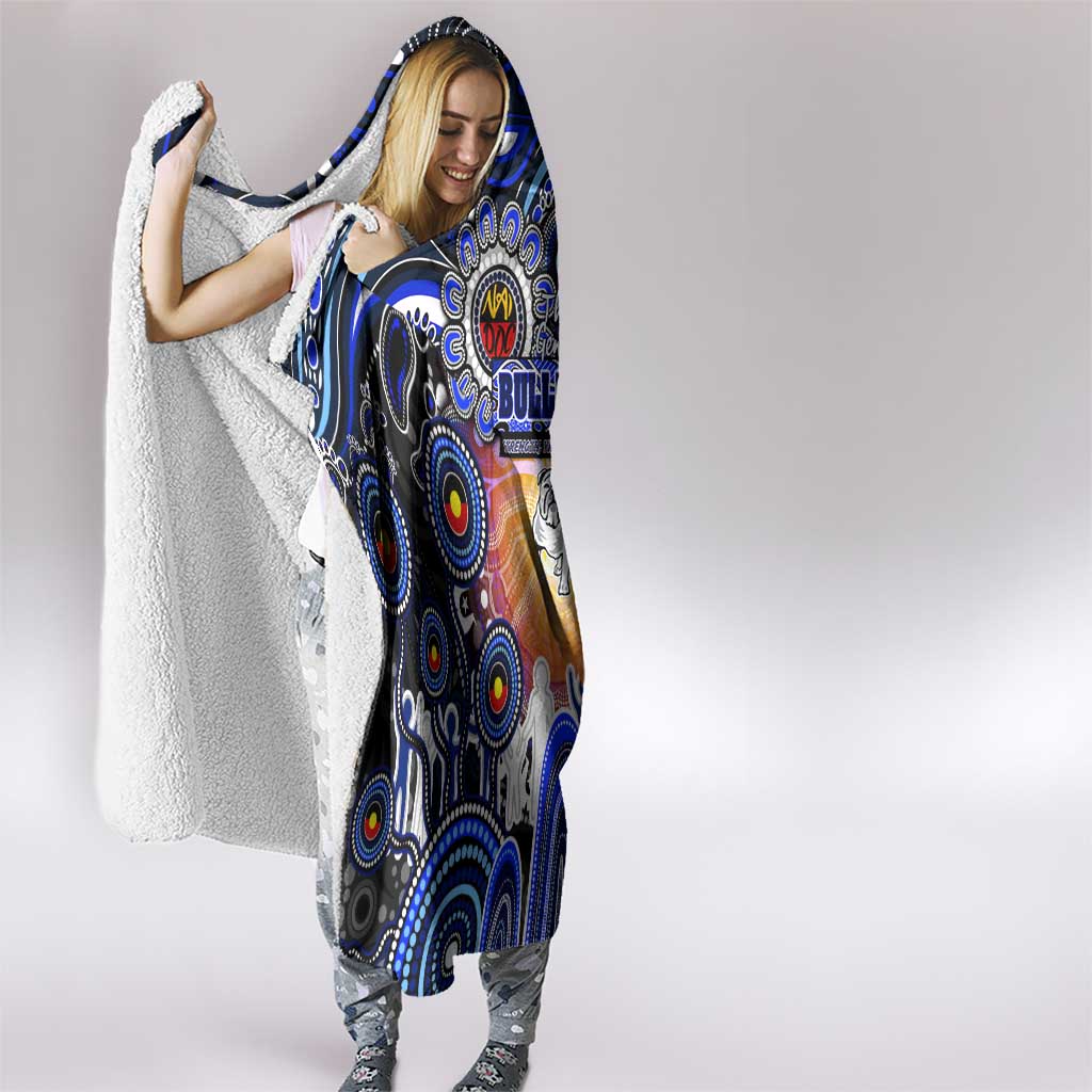 NAIDOC Week 2025 Bulldogs Rugby Hooded Blanket Aboriginal Dot Painting