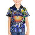 Personalised NAIDOC Week 2025 Bulldogs Rugby Kid Hawaiian Shirt Aboriginal Dot Painting