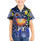 Personalised NAIDOC Week 2025 Bulldogs Rugby Kid Hawaiian Shirt Aboriginal Dot Painting