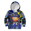 Personalised NAIDOC Week 2025 Bulldogs Rugby Kid Hoodie Aboriginal Dot Painting