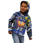 Personalised NAIDOC Week 2025 Bulldogs Rugby Kid Hoodie Aboriginal Dot Painting