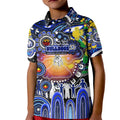 Personalised NAIDOC Week 2025 Bulldogs Rugby Kid Polo Shirt Aboriginal Dot Painting