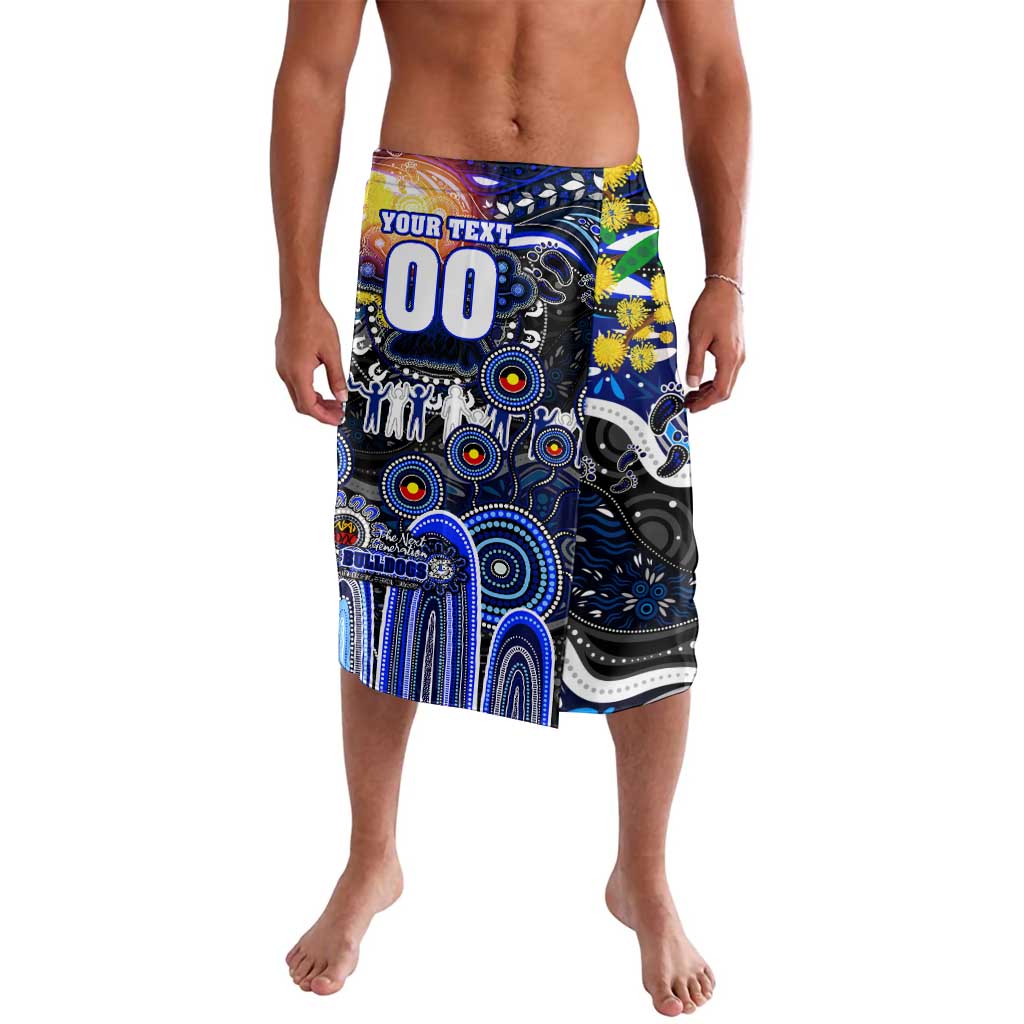 Personalised NAIDOC Week 2025 Bulldogs Rugby Lavalava Aboriginal Dot Painting