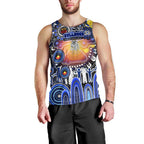 Personalised NAIDOC Week 2025 Bulldogs Rugby Men Tank Top Aboriginal Dot Painting