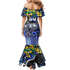 Personalised NAIDOC Week 2025 Bulldogs Rugby Mermaid Dress Aboriginal Dot Painting