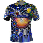 Personalised NAIDOC Week 2025 Bulldogs Rugby Polo Shirt Aboriginal Dot Painting