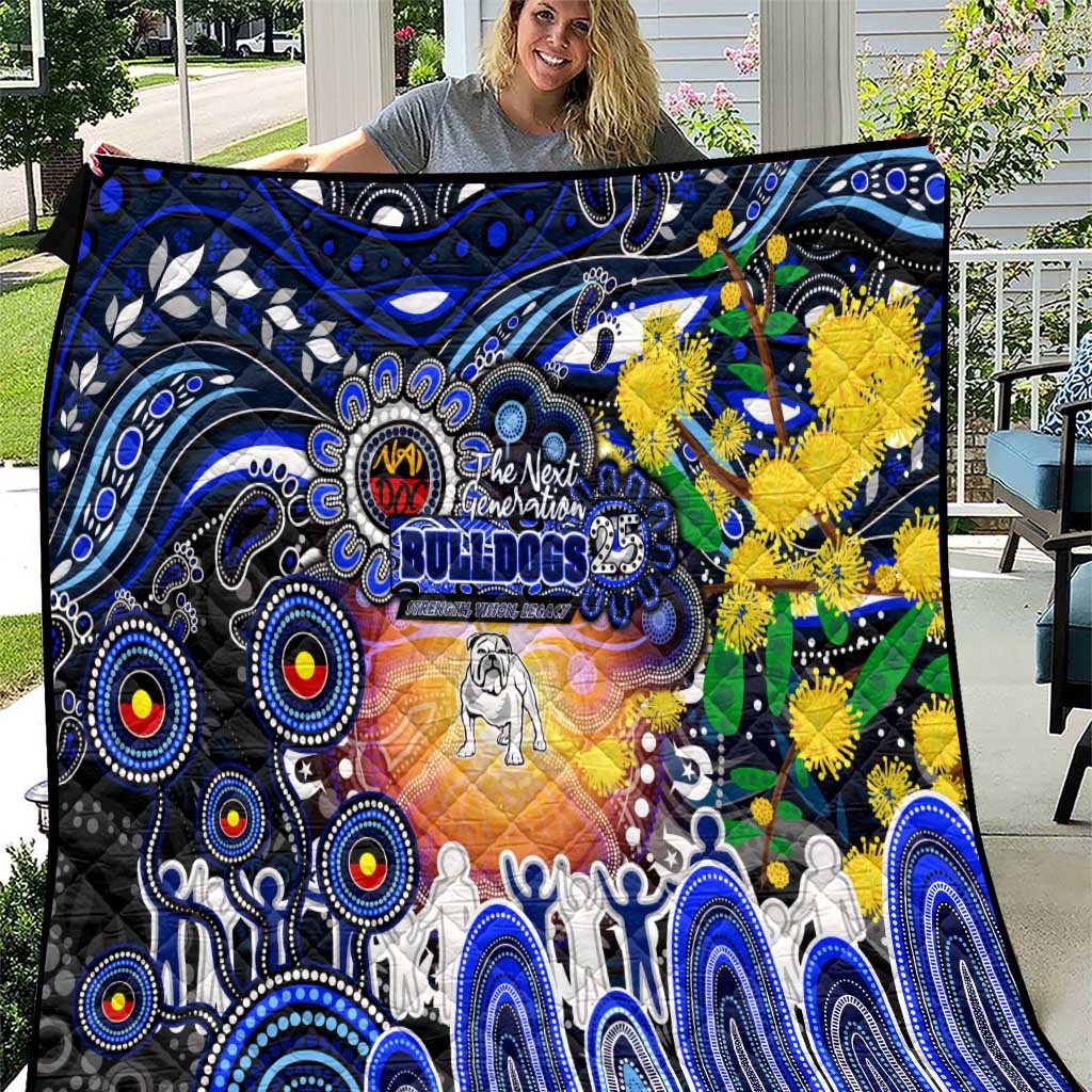 NAIDOC Week 2025 Bulldogs Rugby Quilt Aboriginal Dot Painting