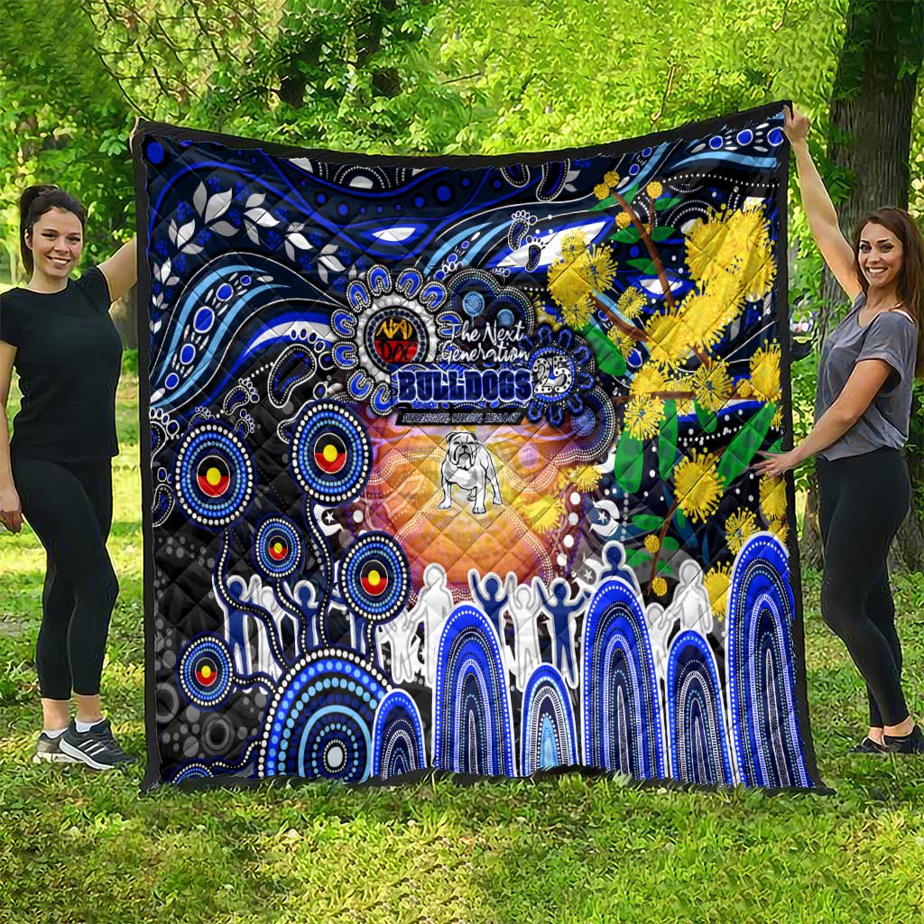 NAIDOC Week 2025 Bulldogs Rugby Quilt Aboriginal Dot Painting