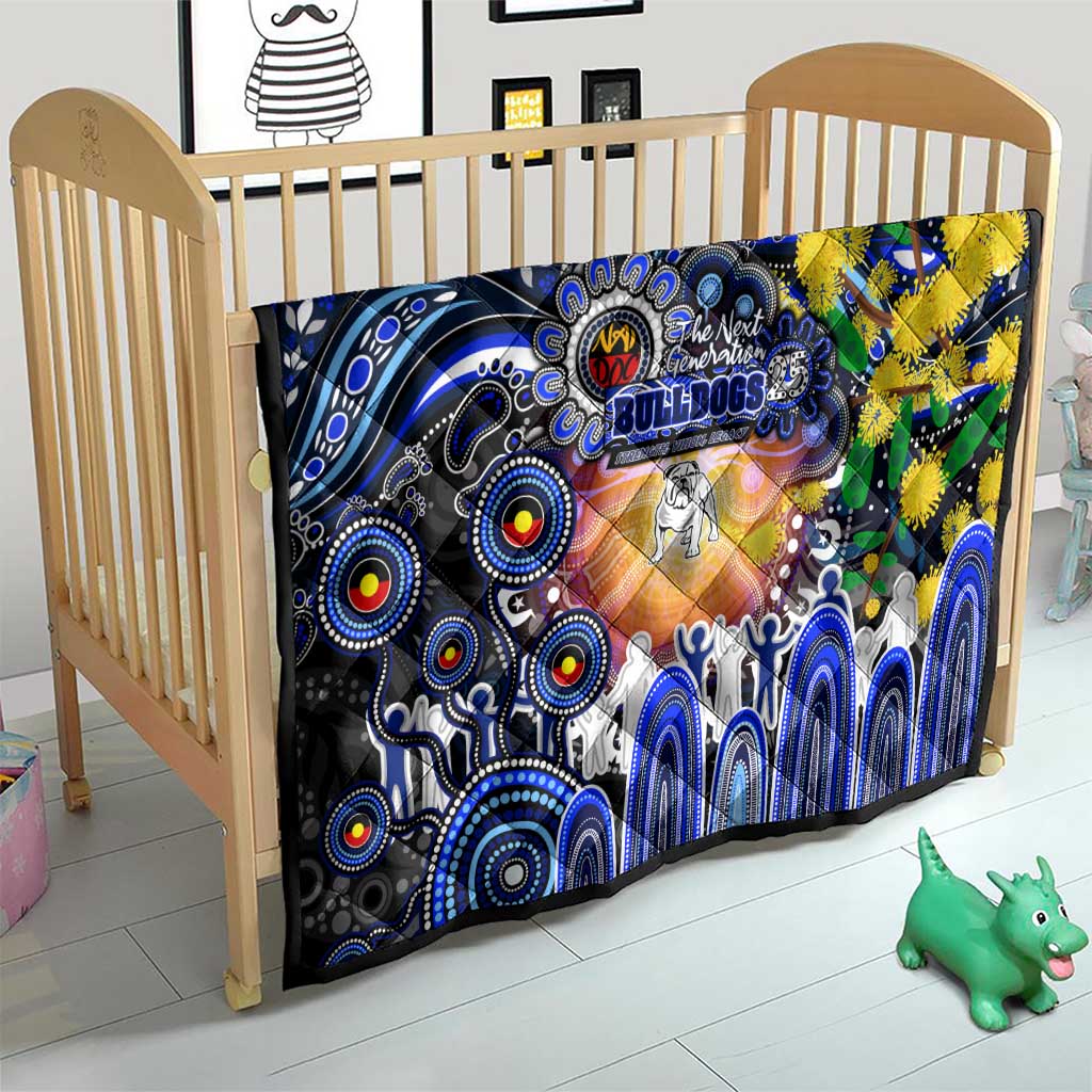 NAIDOC Week 2025 Bulldogs Rugby Quilt Aboriginal Dot Painting