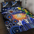 NAIDOC Week 2025 Bulldogs Rugby Quilt Bed Set Aboriginal Dot Painting