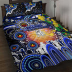 NAIDOC Week 2025 Bulldogs Rugby Quilt Bed Set Aboriginal Dot Painting