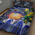 NAIDOC Week 2025 Bulldogs Rugby Quilt Bed Set Aboriginal Dot Painting