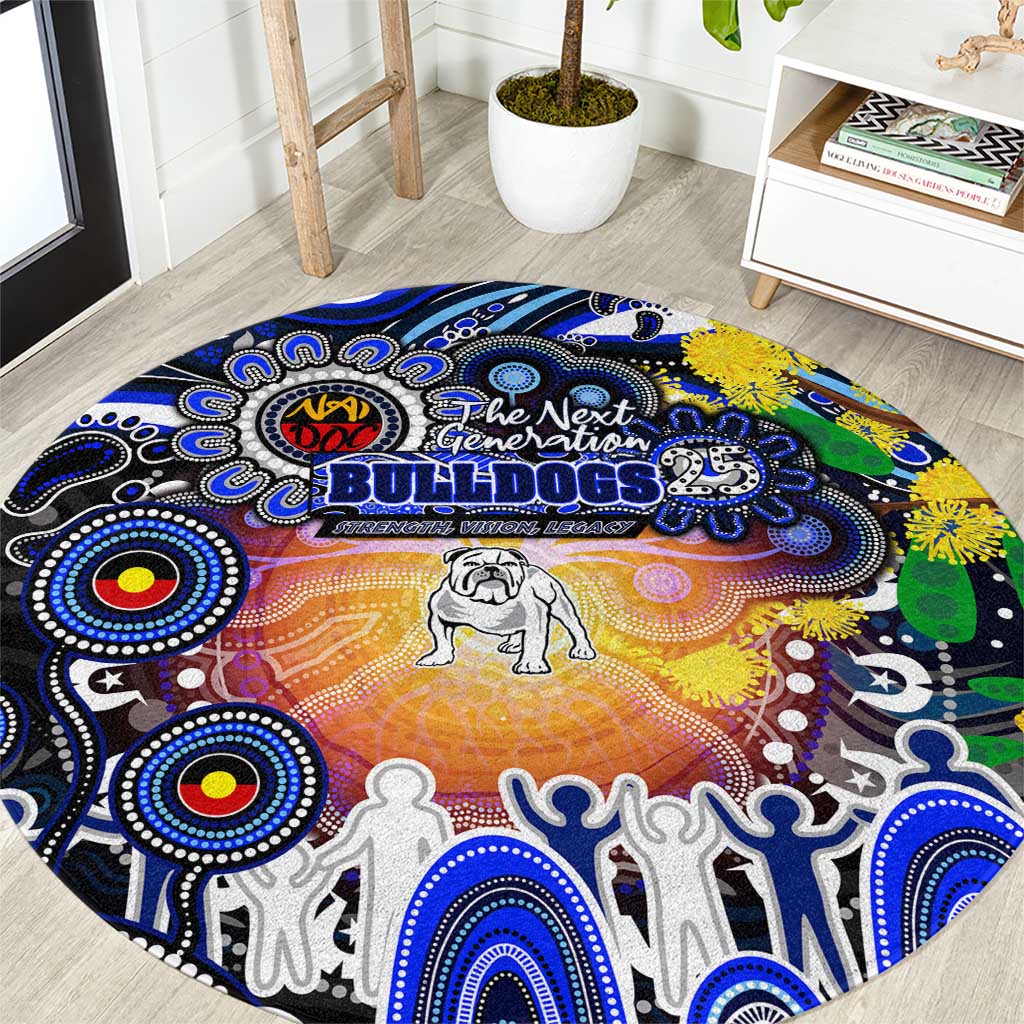 NAIDOC Week 2025 Bulldogs Rugby Round Carpet Aboriginal Dot Painting