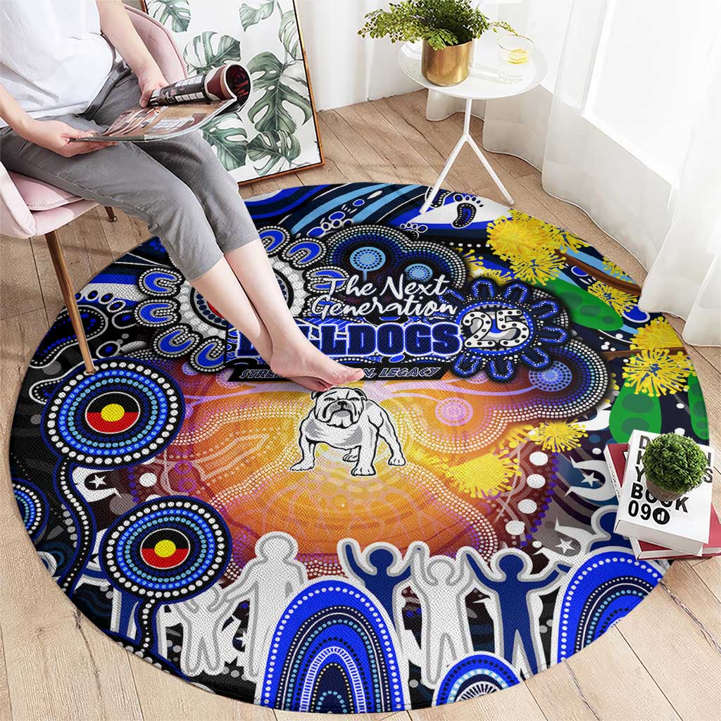 NAIDOC Week 2025 Bulldogs Rugby Round Carpet Aboriginal Dot Painting