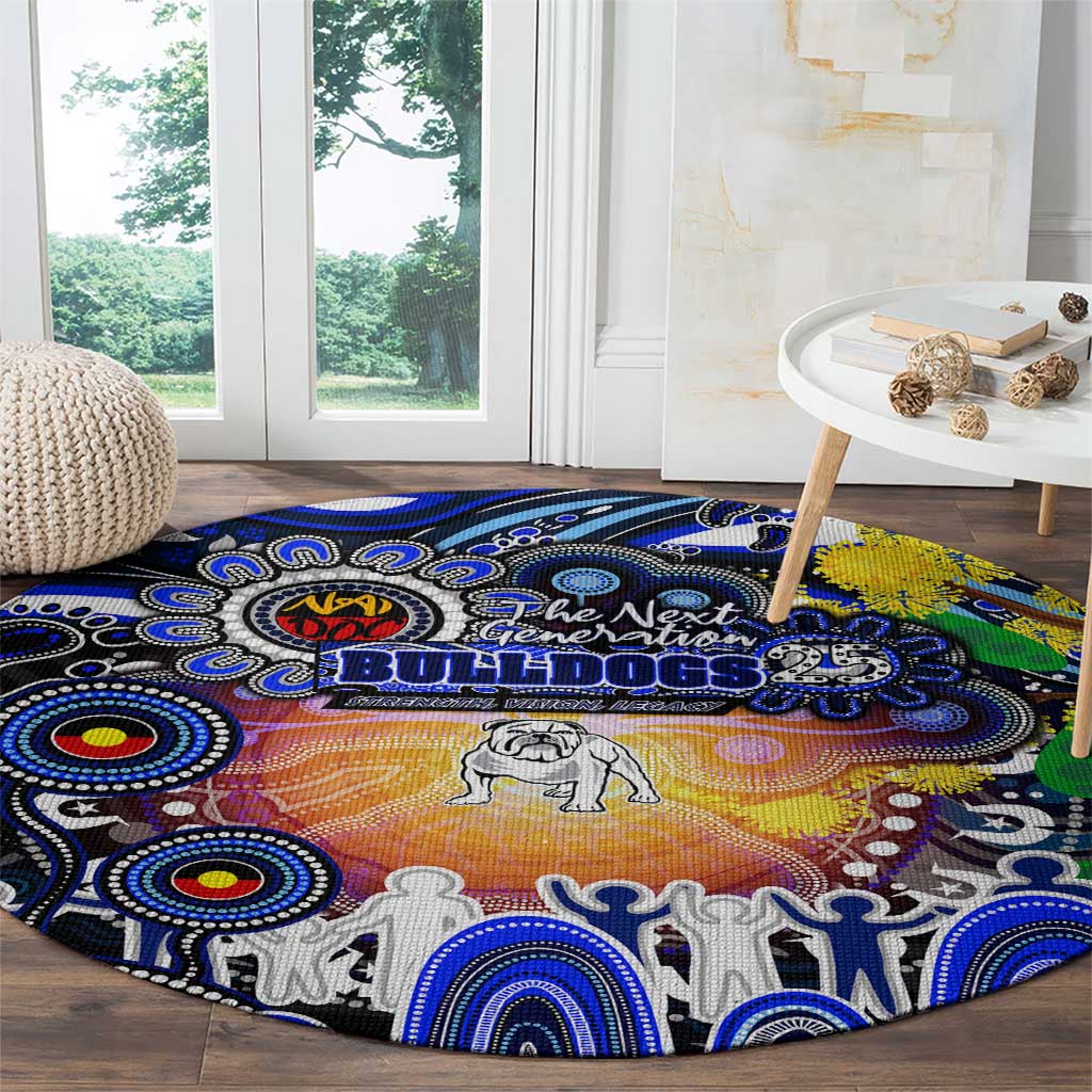 NAIDOC Week 2025 Bulldogs Rugby Round Carpet Aboriginal Dot Painting