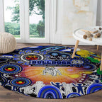 NAIDOC Week 2025 Bulldogs Rugby Round Carpet Aboriginal Dot Painting