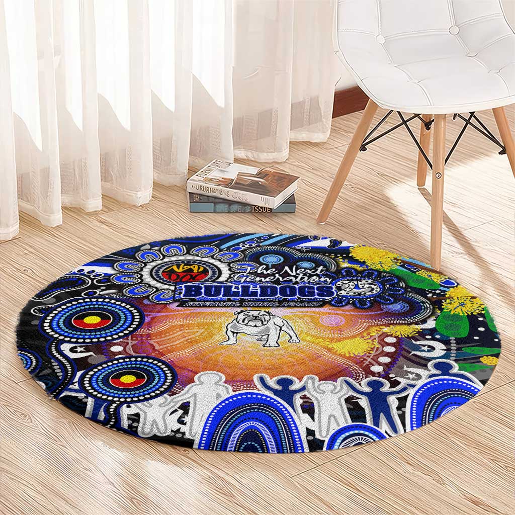 NAIDOC Week 2025 Bulldogs Rugby Round Carpet Aboriginal Dot Painting