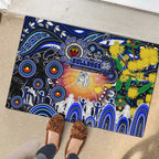 NAIDOC Week 2025 Bulldogs Rugby Rubber Doormat Aboriginal Dot Painting