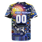 Personalised NAIDOC Week 2025 Bulldogs Rugby Rugby Jersey Aboriginal Dot Painting