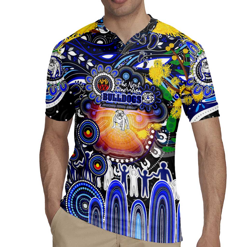 Personalised NAIDOC Week 2025 Bulldogs Rugby Rugby Jersey Aboriginal Dot Painting