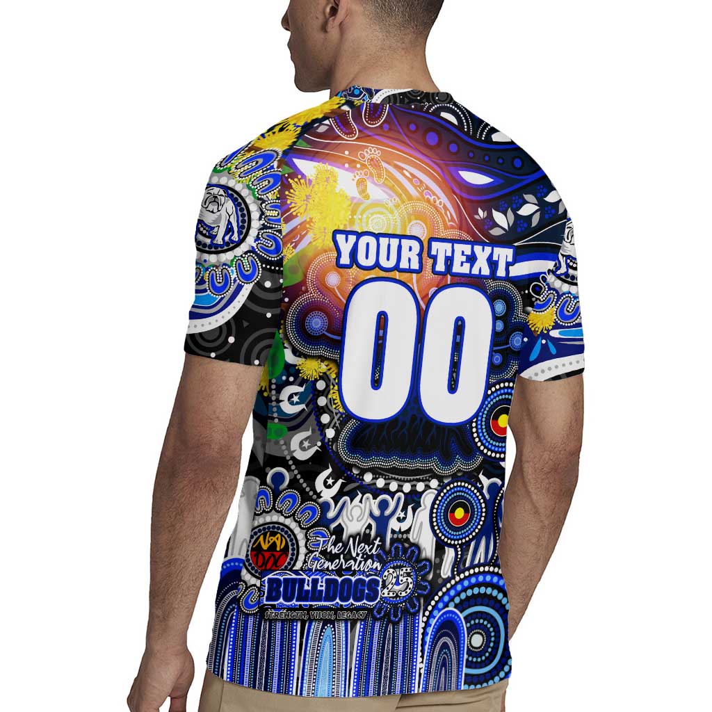 Personalised NAIDOC Week 2025 Bulldogs Rugby Rugby Jersey Aboriginal Dot Painting