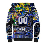Personalised NAIDOC Week 2025 Bulldogs Rugby Sherpa Hoodie Aboriginal Dot Painting