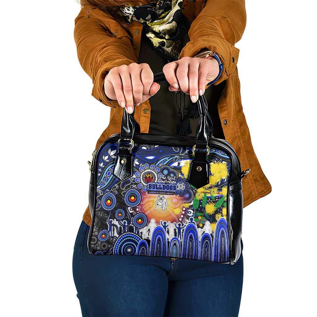 NAIDOC Week 2025 Bulldogs Rugby Shoulder Handbag Aboriginal Dot Painting