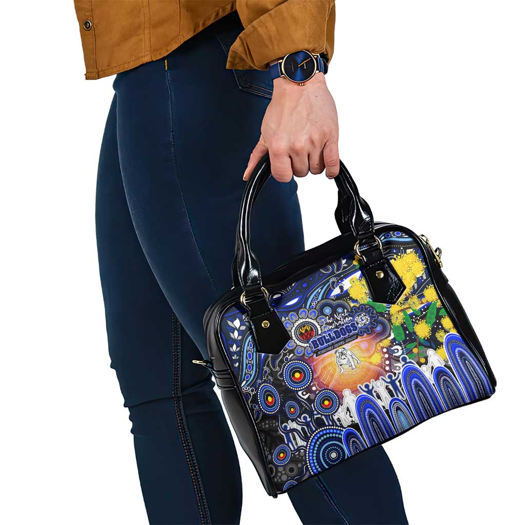NAIDOC Week 2025 Bulldogs Rugby Shoulder Handbag Aboriginal Dot Painting