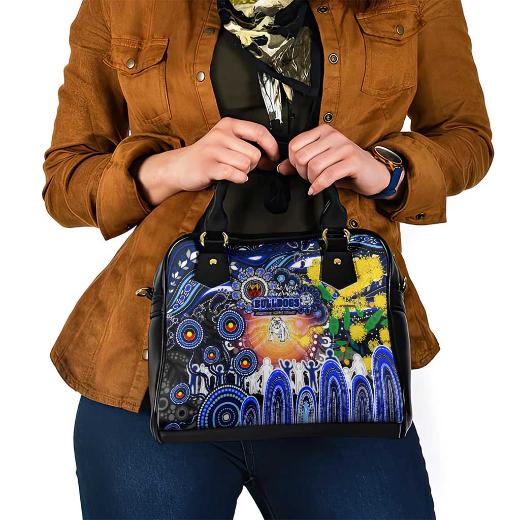 NAIDOC Week 2025 Bulldogs Rugby Shoulder Handbag Aboriginal Dot Painting