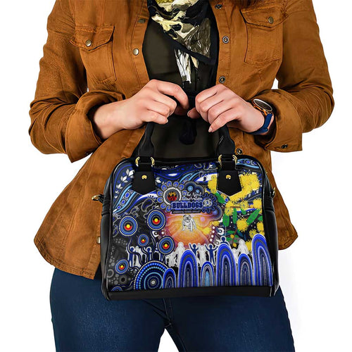 NAIDOC Week 2025 Bulldogs Rugby Shoulder Handbag Aboriginal Dot Painting