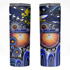 NAIDOC Week 2025 Bulldogs Rugby Skinny Tumbler Aboriginal Dot Painting