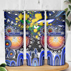 NAIDOC Week 2025 Bulldogs Rugby Skinny Tumbler Aboriginal Dot Painting