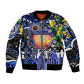 Personalised NAIDOC Week 2025 Bulldogs Rugby Sleeve Zip Bomber Jacket Aboriginal Dot Painting