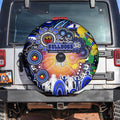 NAIDOC Week 2025 Bulldogs Rugby Spare Tire Cover Aboriginal Dot Painting
