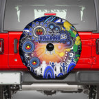 NAIDOC Week 2025 Bulldogs Rugby Spare Tire Cover Aboriginal Dot Painting