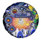 NAIDOC Week 2025 Bulldogs Rugby Spare Tire Cover Aboriginal Dot Painting