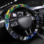 NAIDOC Week 2025 Bulldogs Rugby Steering Wheel Cover Aboriginal Dot Painting