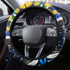 NAIDOC Week 2025 Bulldogs Rugby Steering Wheel Cover Aboriginal Dot Painting