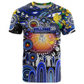 Personalised NAIDOC Week 2025 Bulldogs Rugby T Shirt Aboriginal Dot Painting