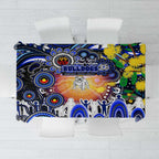 NAIDOC Week 2025 Bulldogs Rugby Tablecloth Aboriginal Dot Painting