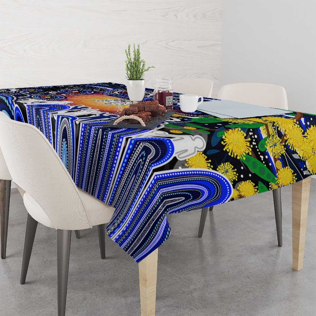 NAIDOC Week 2025 Bulldogs Rugby Tablecloth Aboriginal Dot Painting