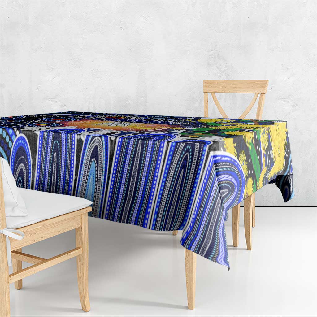 NAIDOC Week 2025 Bulldogs Rugby Tablecloth Aboriginal Dot Painting