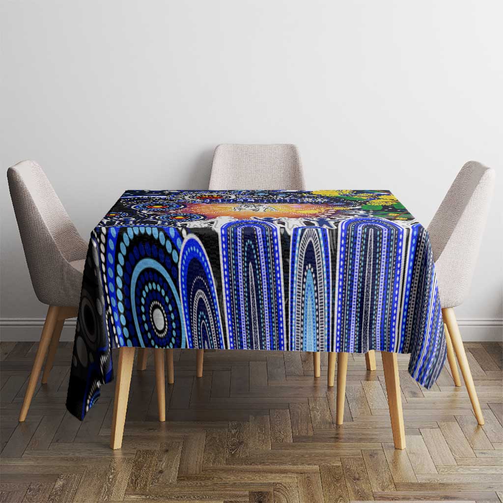 NAIDOC Week 2025 Bulldogs Rugby Tablecloth Aboriginal Dot Painting