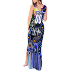 Personalised NAIDOC Week 2025 Bulldogs Rugby Tank Maxi Dress Aboriginal Dot Painting
