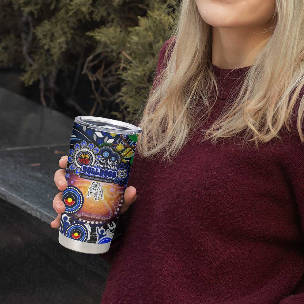 NAIDOC Week 2025 Bulldogs Rugby Tumbler Cup Aboriginal Dot Painting