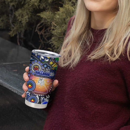 NAIDOC Week 2025 Bulldogs Rugby Tumbler Cup Aboriginal Dot Painting