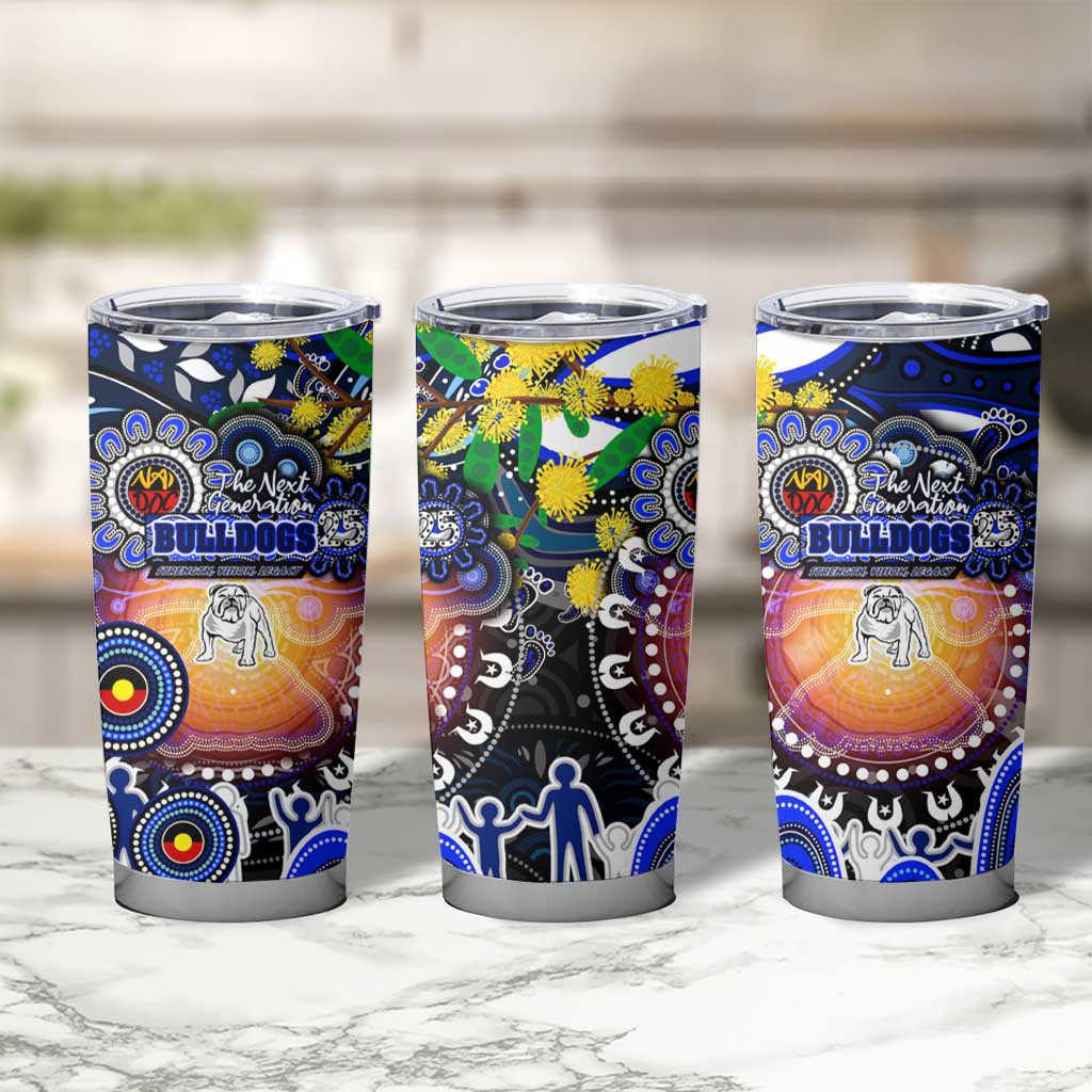 NAIDOC Week 2025 Bulldogs Rugby Tumbler Cup Aboriginal Dot Painting