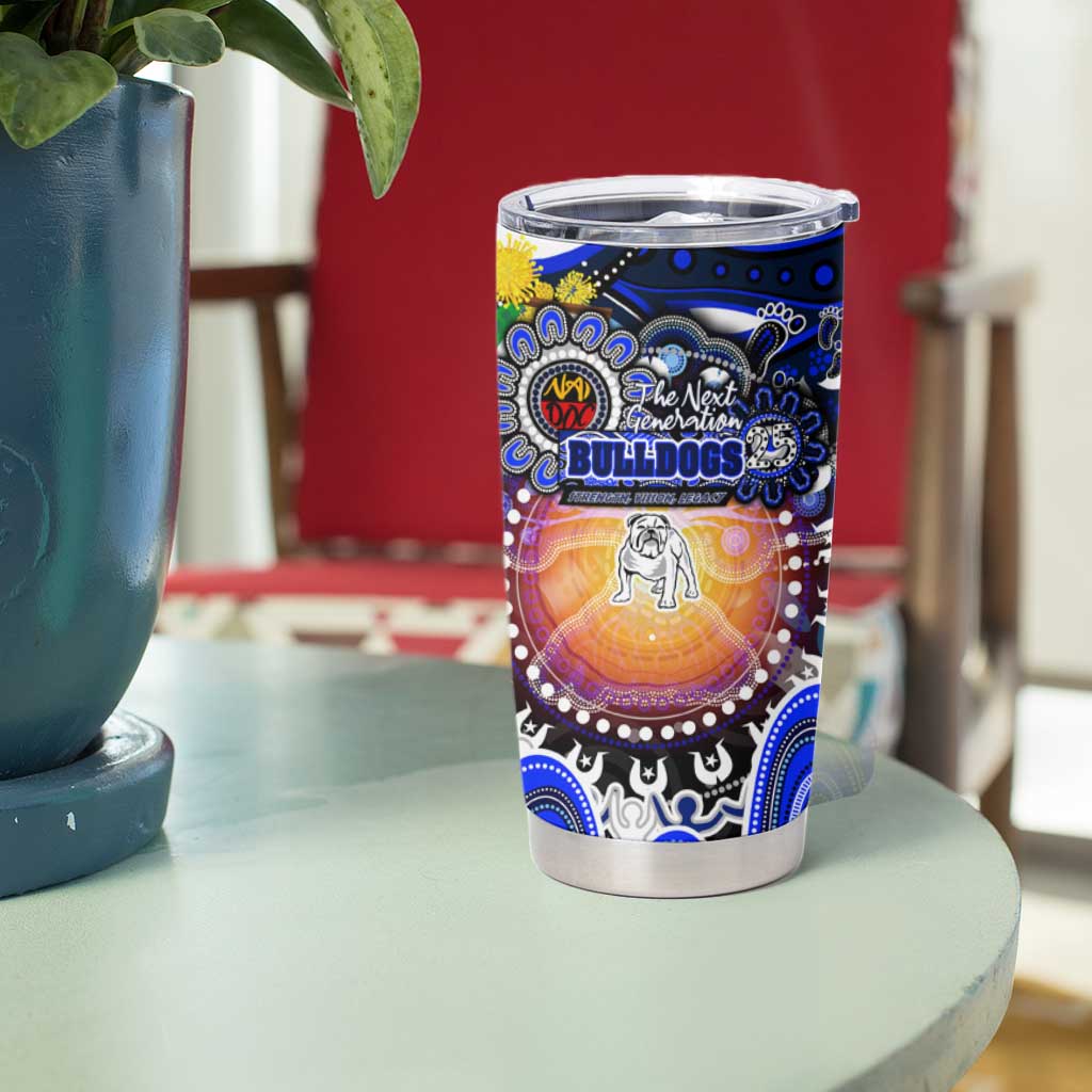 NAIDOC Week 2025 Bulldogs Rugby Tumbler Cup Aboriginal Dot Painting