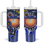 NAIDOC Week 2025 Bulldogs Rugby Tumbler With Handle Aboriginal Dot Painting