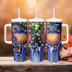 NAIDOC Week 2025 Bulldogs Rugby Tumbler With Handle Aboriginal Dot Painting